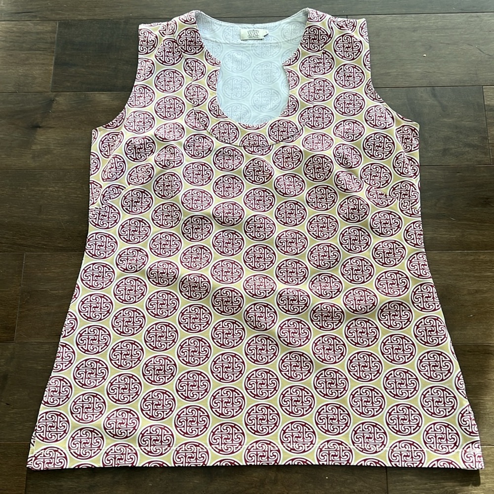 Katherine Way Sleeveless Top Womens Size Large USA Made UPF 50+  FSU Seminole